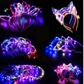 10 pièces LED oreilles de lapin lapin chat lumières bandeau Costume décoration accessoires enfants