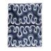 Becky Bailey Groovy Retro Wavy Stripe Navy Made To Order Throw Blanket