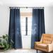 1-piece Blackout Suri Floral Dark Blue Made-to-Order Curtain Panel