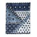 Becky Bailey Carol In Navy Blue Made To Order Throw Blanket