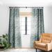 1-piece Blackout Terrazzo Mineral Watercolor Blue Made-to-Order Curtain Panel