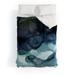 Utart Night Blue Flowing Art Made To Order Full Comforter Set