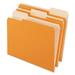 Pendaflex-1PK Interior File Folders 1/3-Cut Tabs: Assorted Letter Size Orange 100/Box