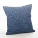 SARO 20 in. Ombre Design Down Filled Cotton Throw Pillow Navy Blue