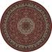 5 ft. 3 in. Persian Classics Isfahan - Round Red