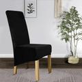 Rosnek Stretch Velvet Dining Chair Covers Removable Washable Large Soft Dining Chair Slipcovers for Kitchen Home Restaurant