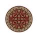 Mayberry Rug HT9960 8RD 7 ft. 10 in. Home Town Ambassador Round Rug Claret