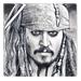 Startonight Canvas Wall Art Black and White Abstract Jack Sparrow Celebrity Prisma Dual View Surprise Artwork Modern Framed Ready to Hang Wall Art 100% Original Art Painting 31.50 X 31.50 inch