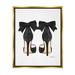 Stupell Industries Glam Pumps Heels With Black Bow Metallic Gold Framed Floating Canvas Wall Art 24x30 by Amanda Greenwood