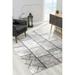 Rug Branch Modern Abstract Boho Grey Beige Indoor Area Rug - 5x7