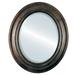 OVALCREST by The OVALCREST Mirror Store Lancaster Framed Oval Mirror in Rubbed Bronze - Antique Bronze 23x29