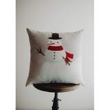 Primitive Snowman Throw Pillow Cover | Primitive Christmas Decor | Bedroom Decor | Christmas Gift | Best Friend Christmas Gift | Room Decor