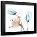 Loreth Lanie 12x12 Black Modern Framed Museum Art Print Titled - Dream Big Florals