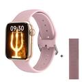 Wireless 2022 TOP Men Smartwatch Wrist Wireless Charger Fitness Bracelet Women s Watches (Gold Metal)