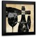 Brissonnet Daphne 12x12 Black Modern Framed Museum Art Print Titled - Wine Selection I