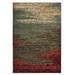 Moretti Pais Area Rug 3504H Contemporary Brown Banded Drawn 6 7 x 9 2 Rectangle