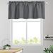 CUH 1-Piece Slot Top Rod Pocket Short Window Curtain ThermalInsulated Half Blackout Window Drape Blackout Curtain Cafe Tier Kitchen Scarf Bathroom Valance Grey W:69 x L:18