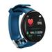 For D18S Smart Watch Blood Pressure Wristband Waterproof Exercise Heart Rate Fitness Tracker Watch For Android IOS Smart Clock