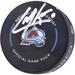 Cale Makar Colorado Avalanche Autographed Inglasco 2022-23 Official Game Model Puck