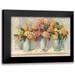 Rowan Carol 24x17 Black Modern Framed Museum Art Print Titled - Fall Hydrangea Bouquets