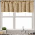 Ambesonne Muted Colors Valance Pack of 2 Boho Nautical Shells 54 X18 Sand Brown