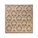 Hand-Knotted Wool Oriental Traditional Brown Square Area Rug 8 2 x 8 2