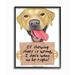 Stupell Industries Labrador Bad Dog Humor Chewing Shoes Pet Sign Framed Wall Art Design by Danny Gordan 16 x 20 Black Framed