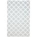 Grey Linen Rug 5 X 8 Modern Hand Knotted Moroccan Trellis Room Size Carpet