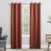 Sun Zero-Sun Zero Hayden Energy Saving Blackout Grommet Curtain Panel Single Panel40x63-Terracotta