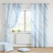 Fashnice 2Pcs 2Pc Privacy Window Curtain Energy Efficient Thick Solid Drapes Panels Grommet Curtains Thermal Insulated Bedroom Room Marble-1 W:39 x H:79 *2 Panels