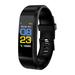 OWLCE Health Bracelet Heart Rate Blood Pressure Smart Band Fitness Tracker Smartband Wristband for Smart Band Smart Watch (black)