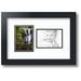 ArtToFrames Collage Photo Picture Frame with 2 - 3.5x5 Openings Framed in Black with Super White and Black Mats (CDM-3926-42)