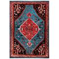 SAFAVIEH Vintage Hamadan Keighley Oriental Area Rug Turquoise/Red 2 7 x 5