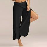 OKBOP Baseball Pants Sexy Waist Wide Leg Casual Summer Long Loose Yoga Pants for Women