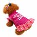 Cute Pet Dress Puppy Princess Dress One Piece Bowknot Dress Pet Prom Clothes Christmas Dog Doggie Party Gowns Hot Pink Large