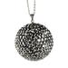 Diamond Crystal Ball Cars Charms Pendant for Ornament Rear View Mirror black