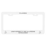 University of Illinois at Chicago Laser Engraved Metal License Plate Frame Choose Your Color