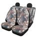 FKELYI Cars Interior Decorative Set of 4 Camo Hunting Forest Print Car Seat Cover Auto Bucket Seat Saddle Blanket Universal Fit SUV Truck Van Vehicle Seats Covers