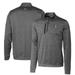 Men's Cutter & Buck Steel Florida State Seminoles Heathered Vault Stealth Quarter-Zip Pullover Top