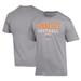 Men's Champion Gray Tennessee Lady Vols Primary Team Logo Stack Softball Powerblend T-Shirt