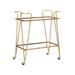 Gold Mid-Century Bar Cart by Linon Home Décor in Gold