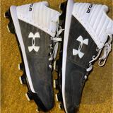 Under Armour Shoes | Gently Worn Baseball Cleats By Under Armor Size 11.5 | Color: Black/White | Size: 11.5