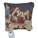 Disney Holiday | Disney Parks Mickey And Minnie Mouse Holiday Cheer Pillow | Color: Blue/Red | Size: 12"