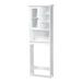 Campbell Wood Over The Toilet Bathroom Storage Cabinet Furniture by Baxton Studio in White