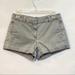 J. Crew Shorts | J Crew Gray Cuff Flat Front Womens Chino Shorts Size 4 Pockets Zip Closure | Color: Gray | Size: 4