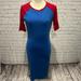 Lularoe Dresses | Lularoe - Julia Dress - Jersey Style - Size S | Color: Blue/Red | Size: S