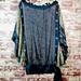 Zara Tops | * Zara Basic Silk Blend Kimono Style Batwing Blouse Aztec, Semi Sheer Small 5020 | Color: Black/Tan | Size: S