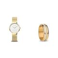 Bering Unisex Analog Quarz Max René Collection Armbanduhr + Austauschbar Ringkombination Twist- & Change System, Kasai