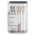 TULÂ® GL Series Retractable Gel Pens, Medium Point, 0.7 mm, Pearl White Barrel, Black Ink, Pack Of 12 Pens