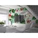 GK Wall Design Mirabilis Flower Tropical Leaves Bohemian Paintable Wall Mural Non-Woven | 204 W in | Wayfair GKWP000435W204H114